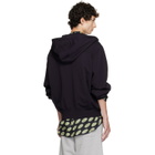 Dries Van Noten Navy Cotton Zip Hoodie