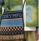 Story mfg. Men's Crochet Peace Stash Bag in Purple Peace