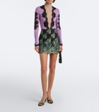 Valentino Turtleneck lace-trimmed bodysuit