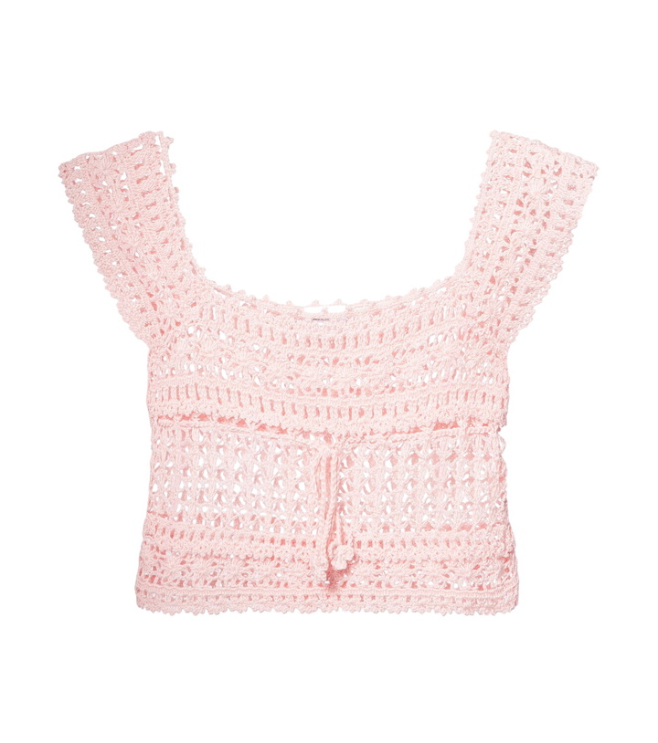 Photo: Anna Kosturova Deauville crochet cotton crop top