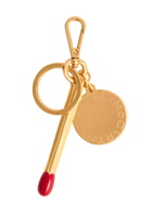 Stella Mccartney Matchstick Enamelled Keyring - Gold - One Size