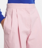 Jil Sander Pleated cotton wide-leg pants
