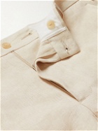 Anderson & Sheppard - Slim-Fit Linen Trousers - Neutrals