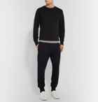 The Row - Louis Tapered Cotton and Cashmere-Blend Sweatpants - Blue
