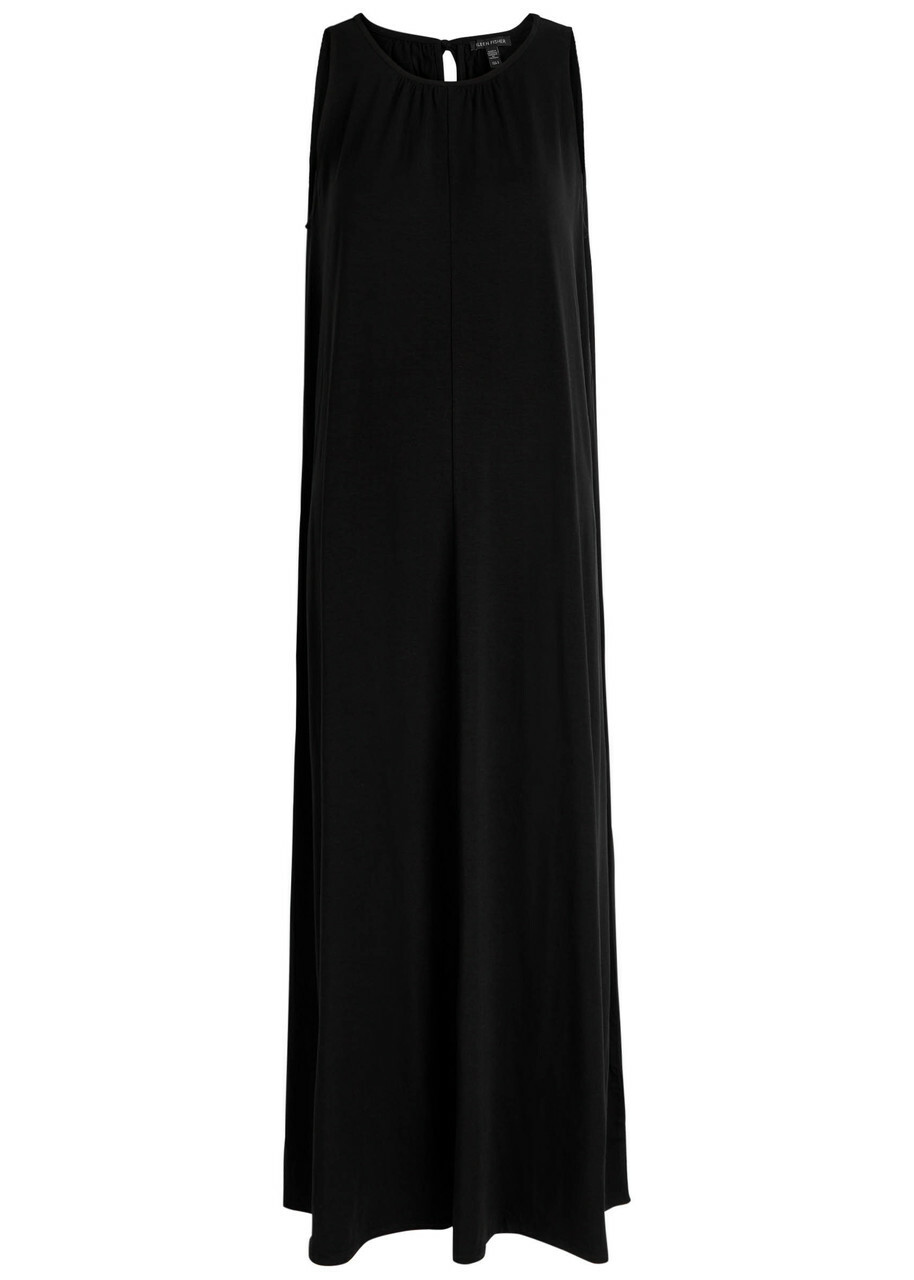 black mid length dress Blackbird Beauty Elegant Woman In Satin Prom Dress FIT:Regular