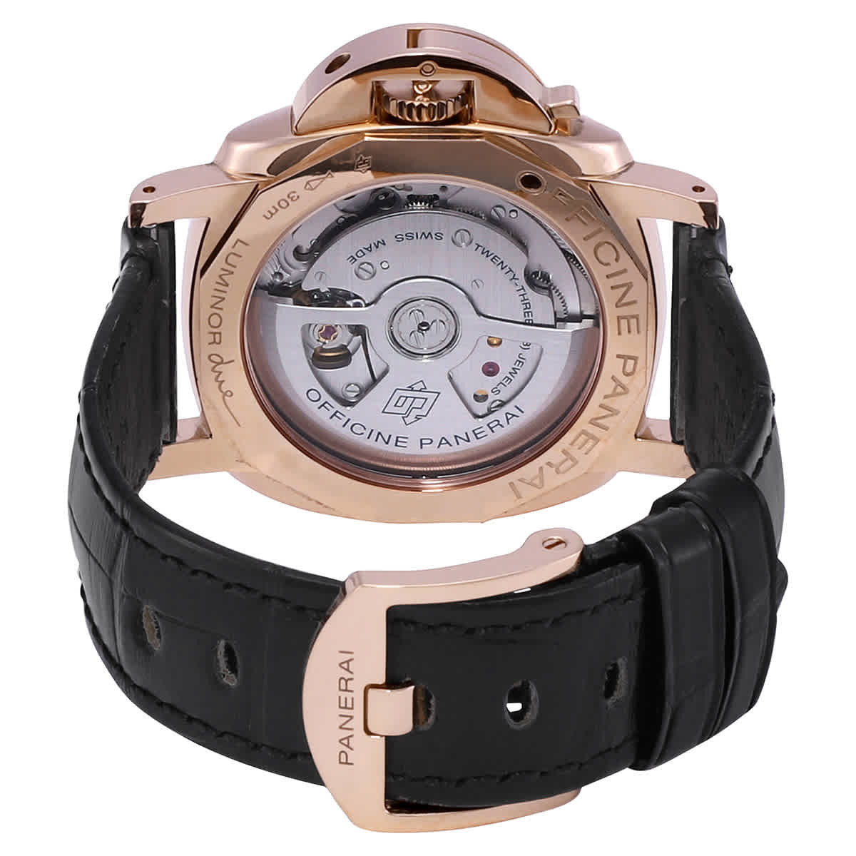Panerai Luminor Due Automatic Black Dial Mens Watch PAM01029