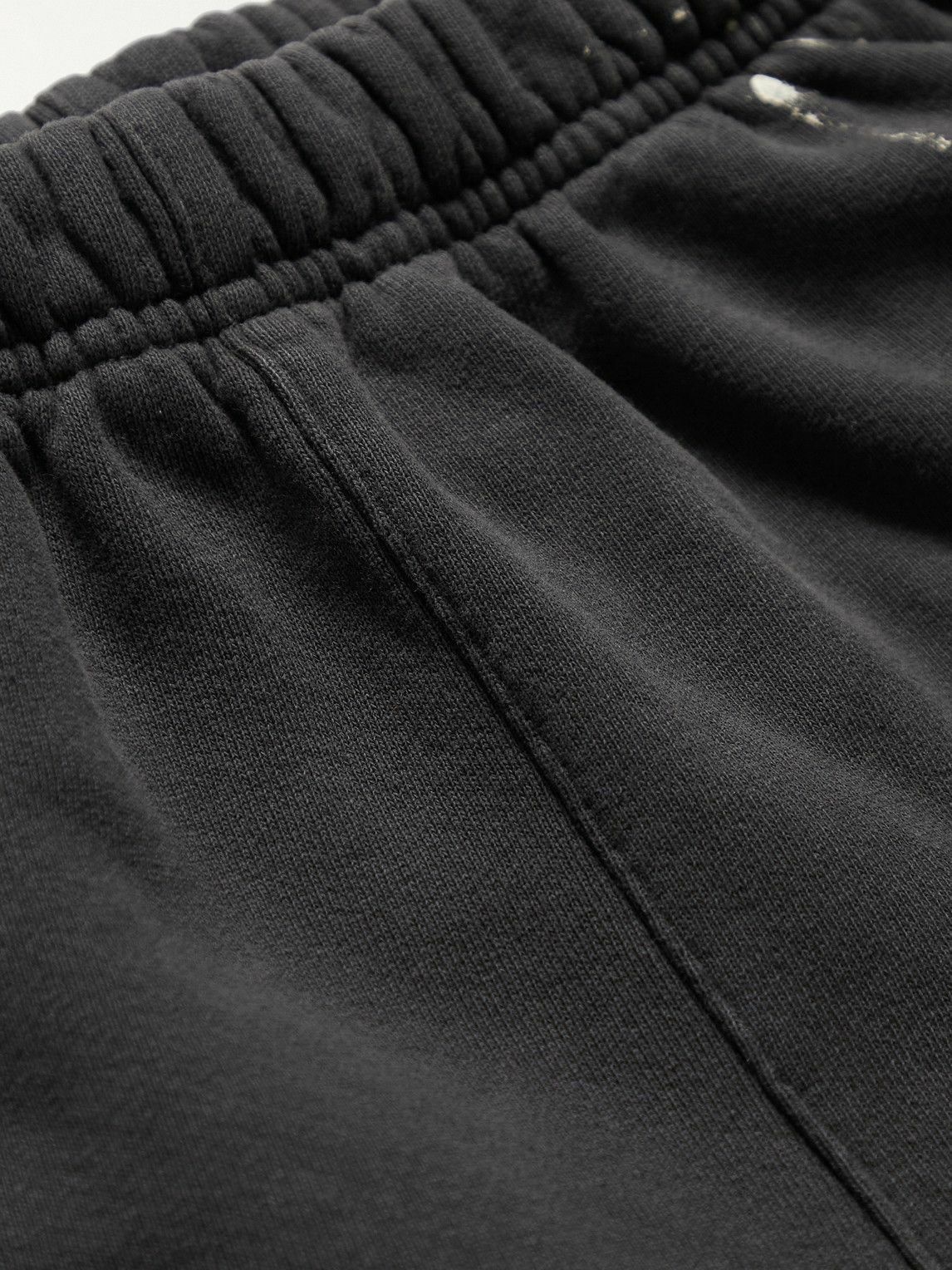 Gallery Dept. - Flared Paint-Splattered Logo-Print Cotton-Jersey Sweatpants  - Gray Gallery Dept.