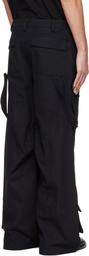 HELIOT EMIL Black Cellulae Cargo Pants