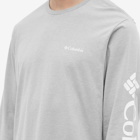 Columbia Men's Long Sleeve CSC Basic Logo T-Shirt in Columbia Grey Heather