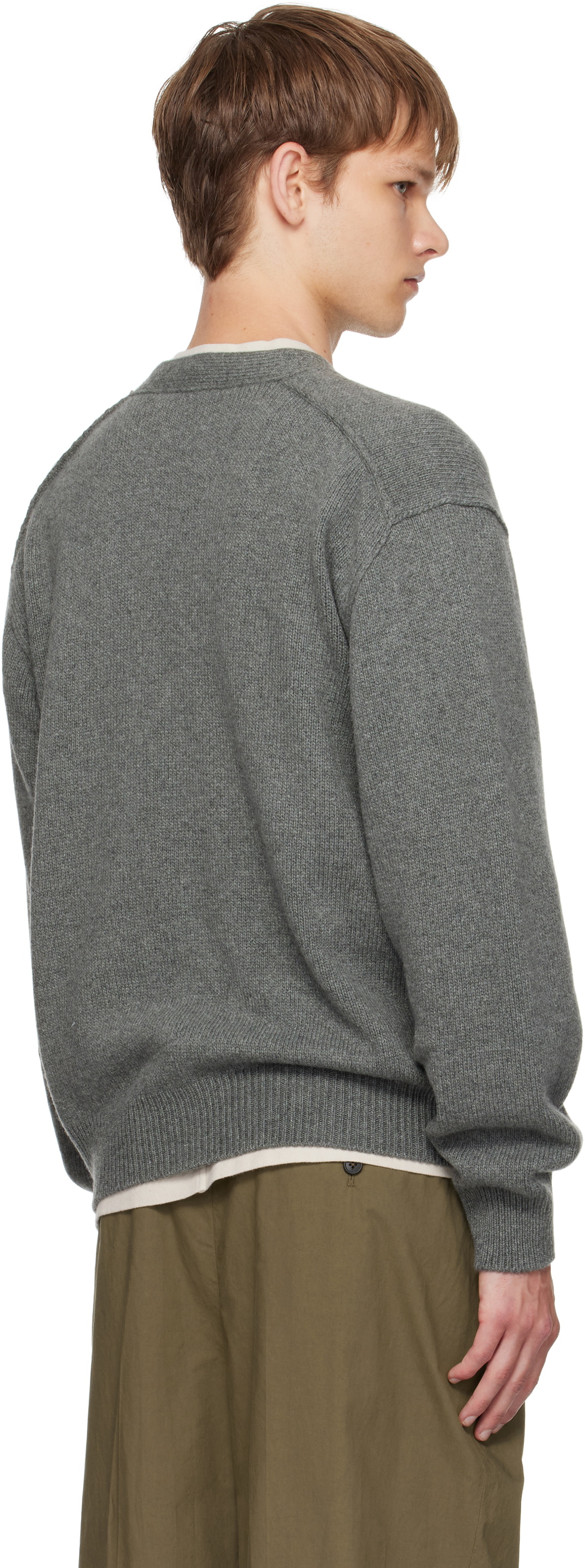 The Row Gray Mats Cardigan