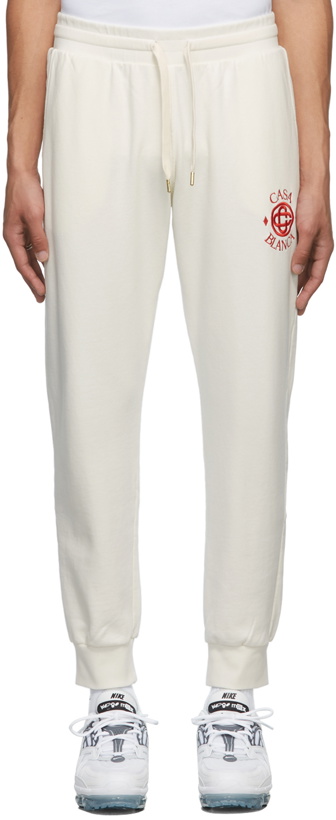 Photo: Casablanca Off-White Casa Sport Embroidered Lounge Pants