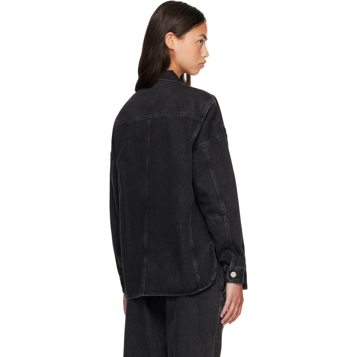 Isabel Marant Etoile Black Imana Denim Jacket