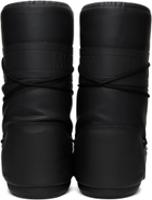Moon Boot Black Icon Rubber Boots