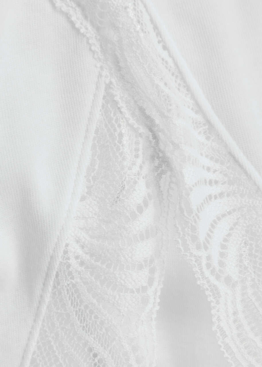 Hanro Cotton Delight Lace-trimmed Cotton Soft-cup bra White