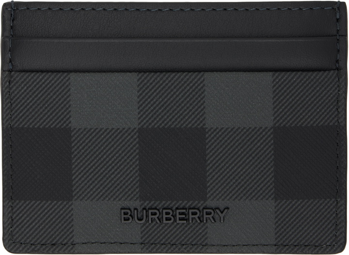 Photo: Burberry Black Check Card Holder