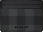 Burberry Black Check Card Holder