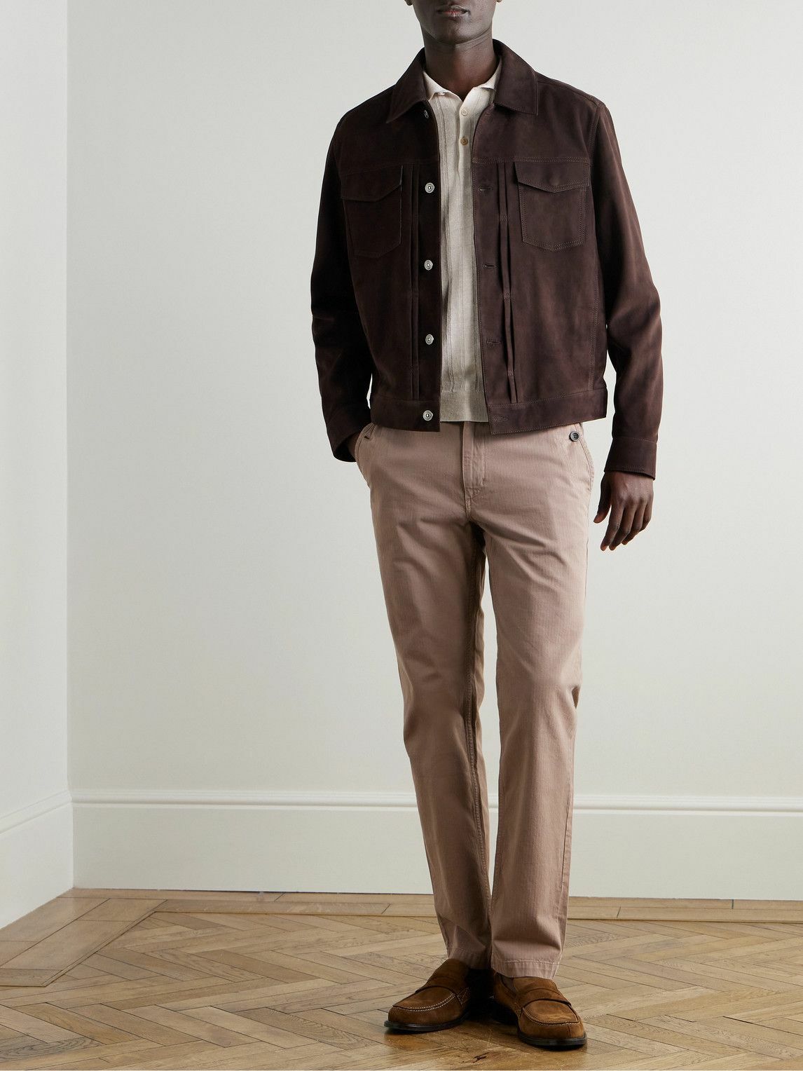 Boglioli - Ribbed Linen and Cotton-Blend Polo Shirt - Neutrals