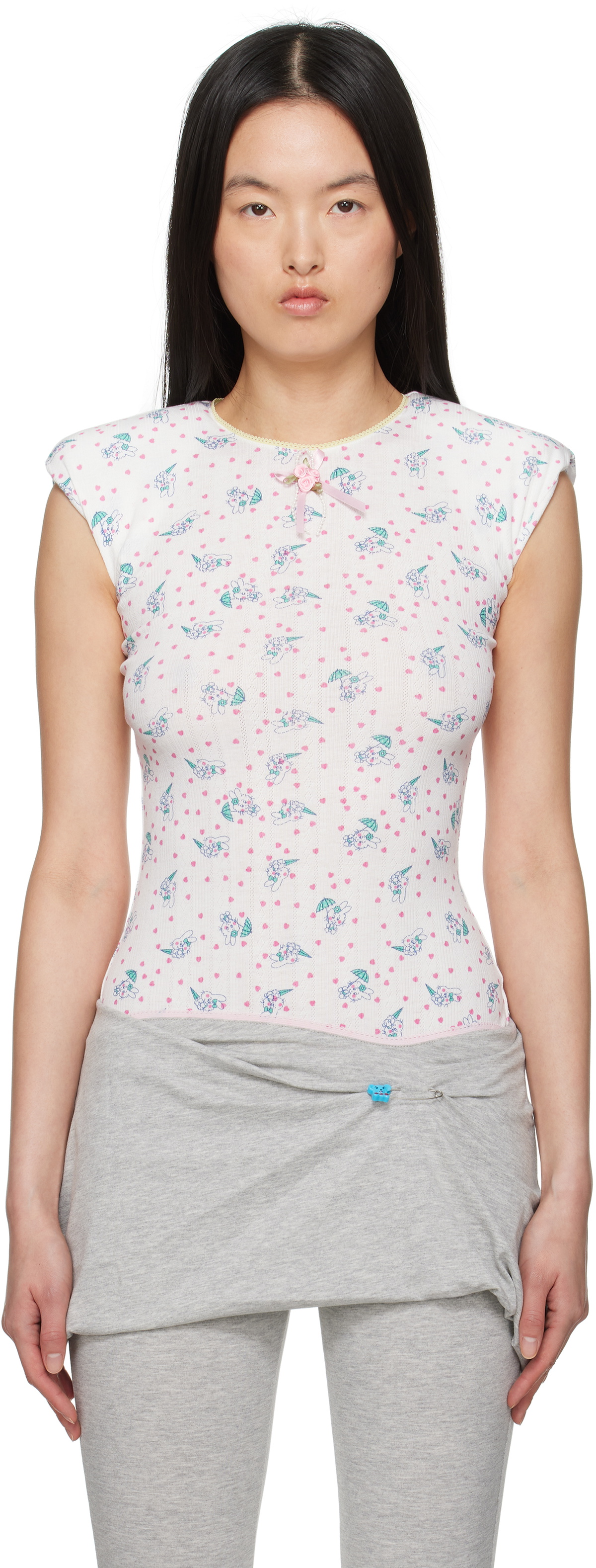 Ashley Williams White Baby Bodysuit