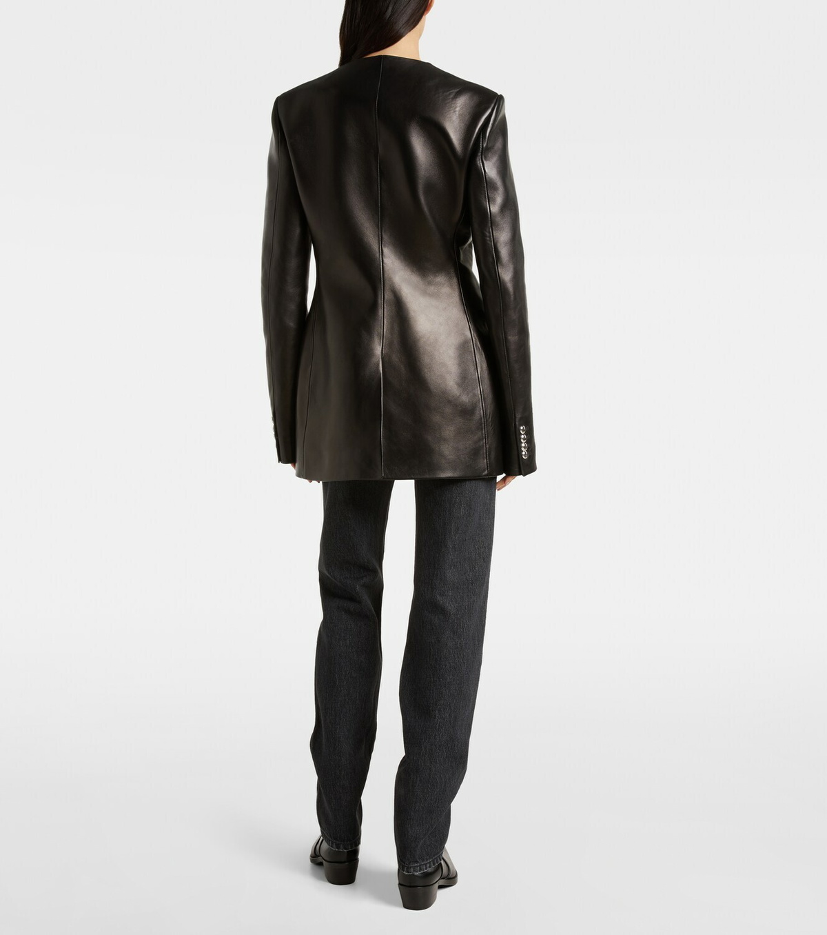 Khaite Naran leather jacket