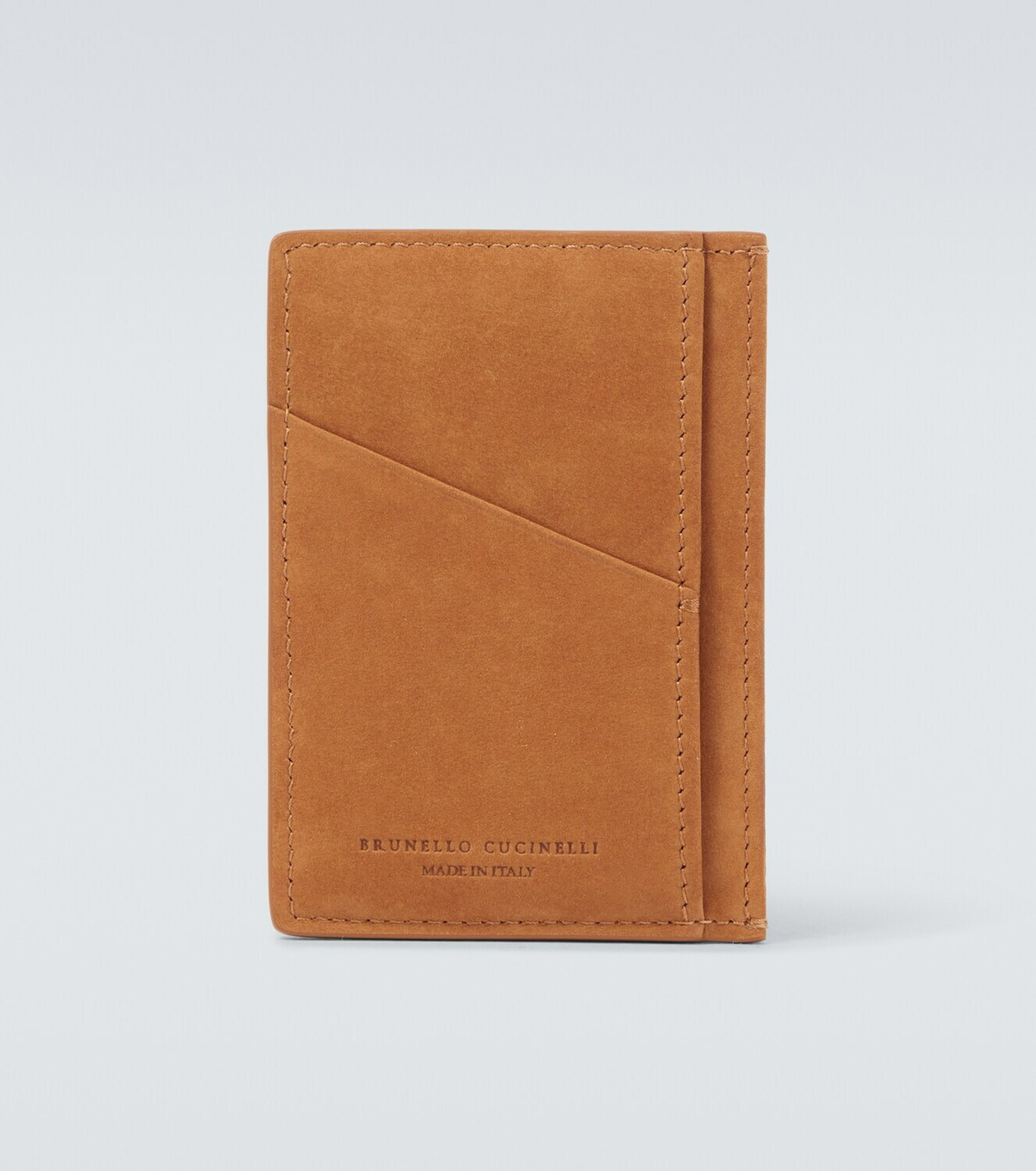 Brunello Cucinelli Suede card holder