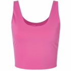 Stylerunner Women's Adaption Croppped Tank Vest Top in Magenta