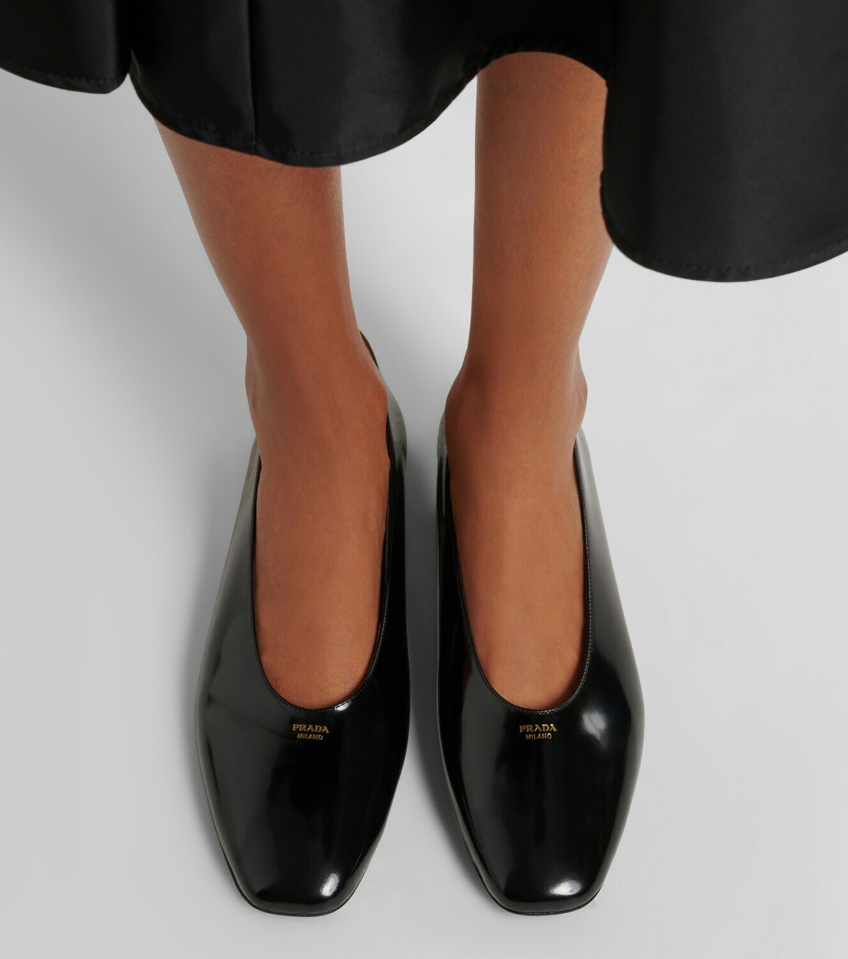Prada Leather ballet flats
