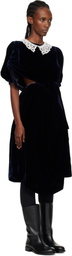 Junya Watanabe Navy Angular Midi Dress