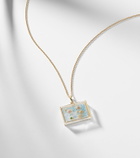 Yvonne Léon L'Acquarium 9kt gold pendant necklace with gemstones