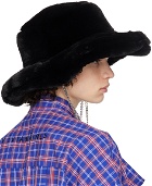 KIDILL Black Faux-Fur Hat