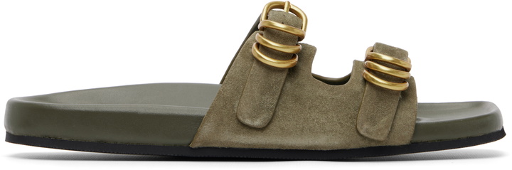 Photo: rag & bone Khaki Rue Suede Sandals