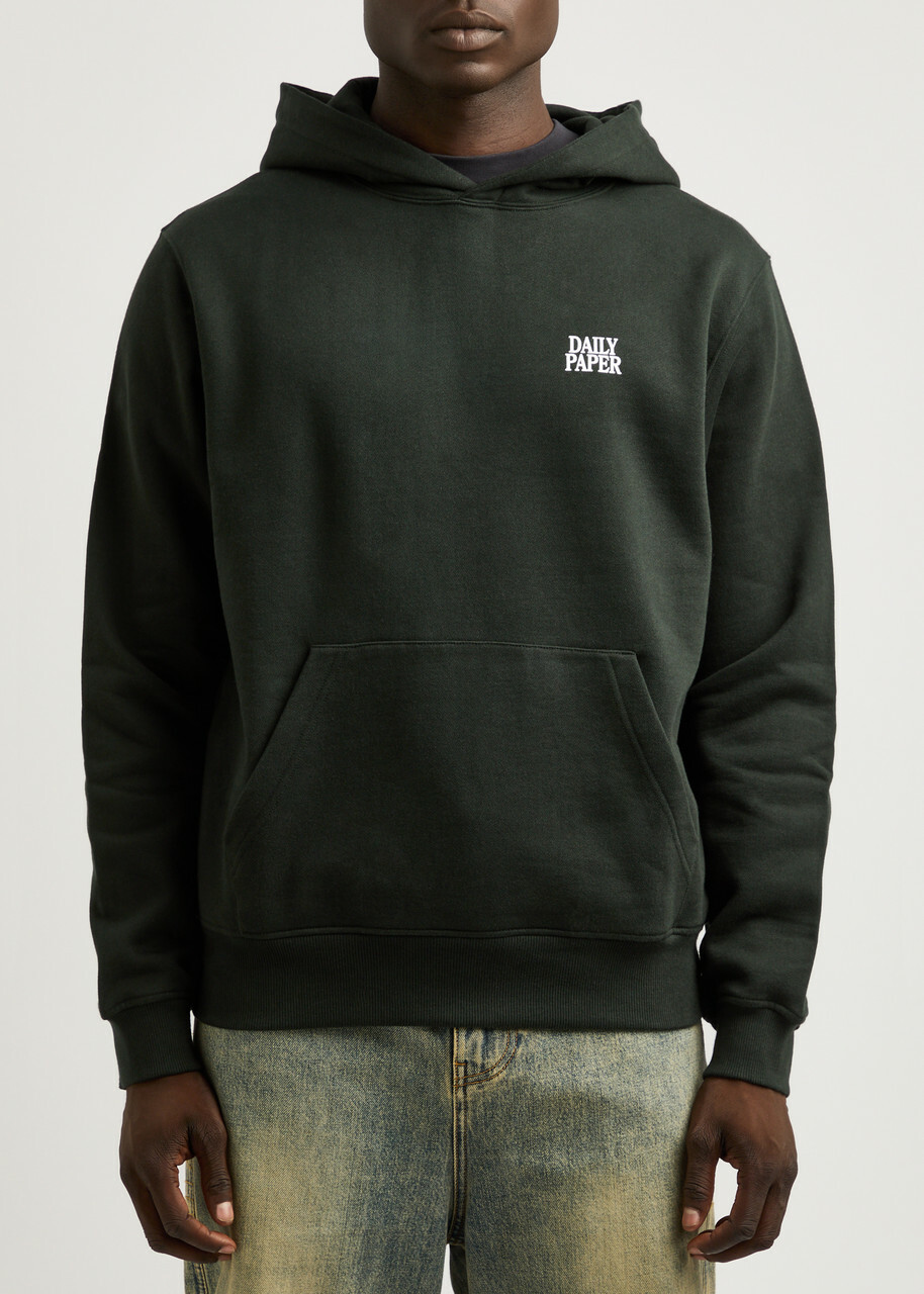 Daily Paper Smoothie Hooded Cotton Sweatshirt Black