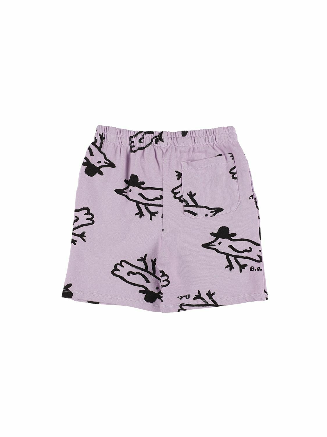 BOBO CHOSES Birds Print Organic Cotton Shorts