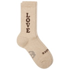 Rostersox Love Socks in Beige
