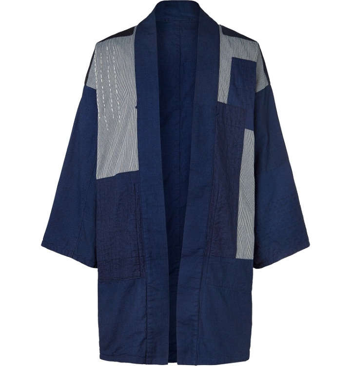 Photo: Blue Blue Japan - Reversible Patchwork Denim Jacket - Blue