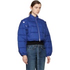3.1 Phillip Lim Blue Cropped Puffer Ski Coat