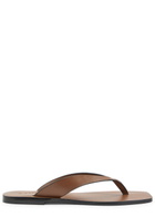 A.emery Kinto Leather Flip Flops Tan
