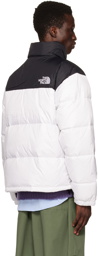 The North Face White & Black 1996 Retro Nuptse Down Jacket