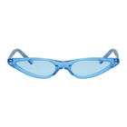 George Keburia Blue Micro Cat-Eye Sunglasses