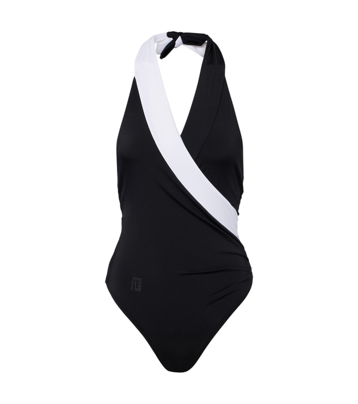 Photo: Balmain Halterneck swimsuit