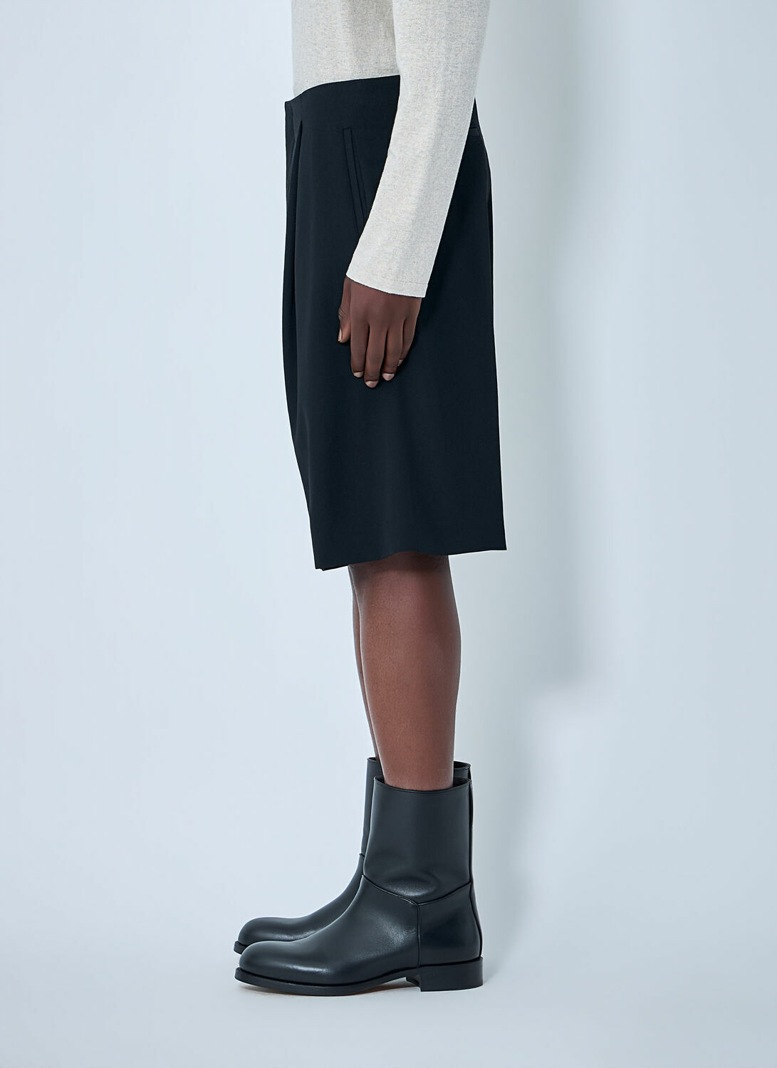 The Row Sayed Wool Shorts