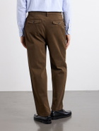 Barena - Straight-Leg Cotton-Blend Gabardine Trousers - Brown