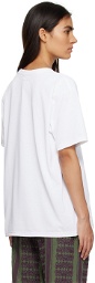 NEEDLES White Crewneck T-Shirt