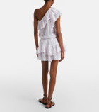 Marant Etoile Lalia embroidered ruffled minidress