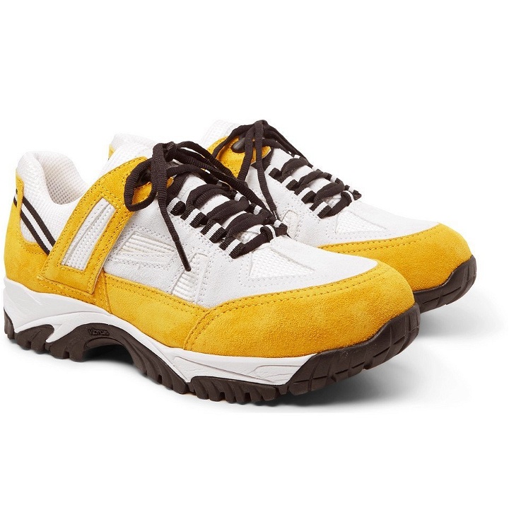 Photo: Maison Margiela - SMS Suede and Mesh Sneakers - Men - Yellow