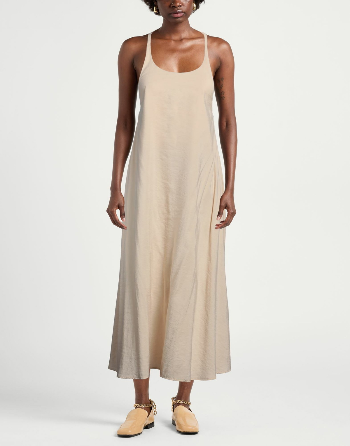 Peserico Womens Midi dress in Beige