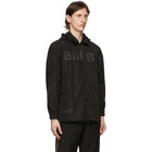 Burberry Black Logo Print Ealing Jacket