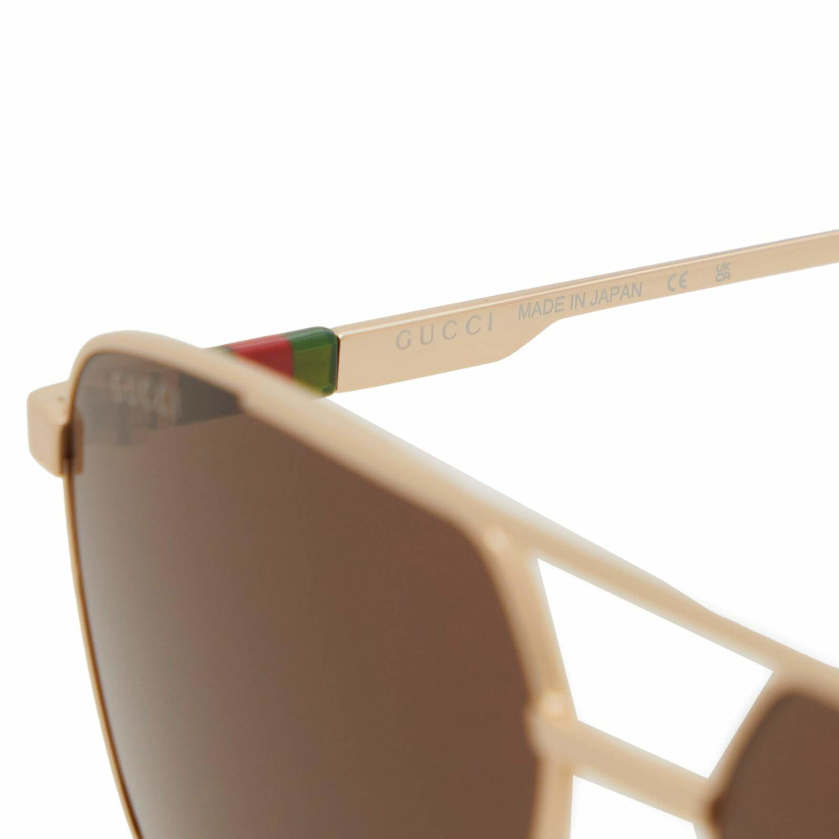 Gucci Men's GG1676S Sunglasses in Gold/Brown Gucci