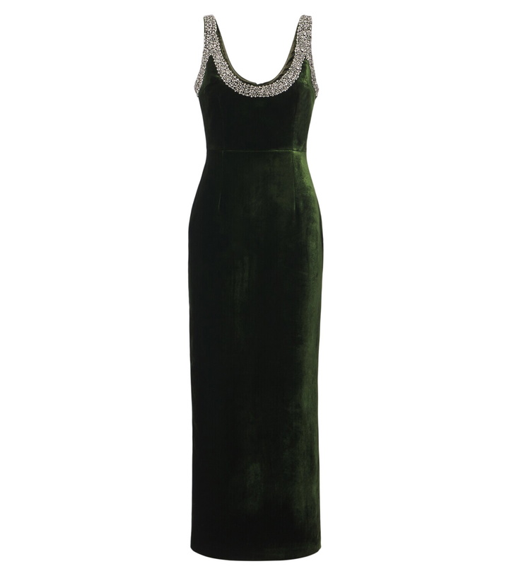 Photo: The New Arrivals Ilkyaz Ozel Embellished velvet cocktail dress