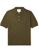 A Kind Of Guise - Ferrini Merino Wool Polo Shirt - Brown