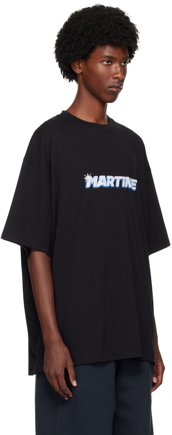 Martine Rose Black Telly T-Shirt Martine Rose Martine Rose Black Telly T-Shirt Martine Rose